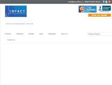 Tablet Screenshot of impactoffice.ca
